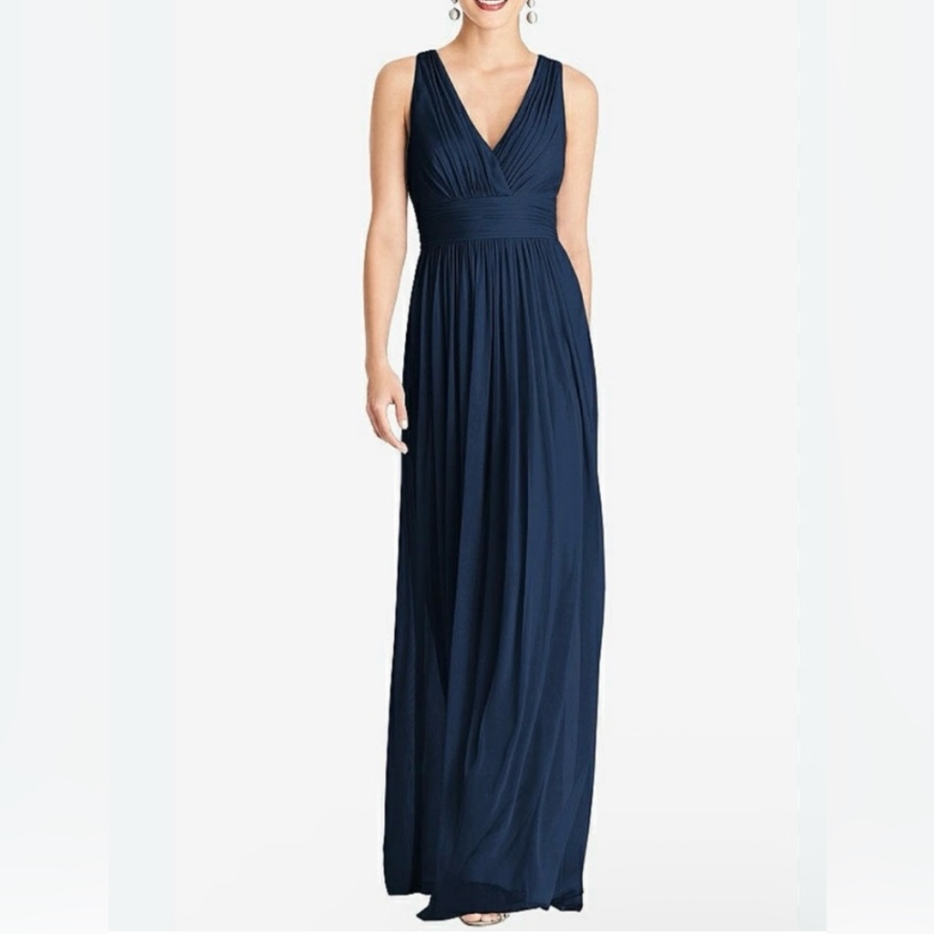 Alfred Sung | Wrap Twist Maxi Dress. Bridal. Formal. Ruched Waist. Size 18l. Nwt